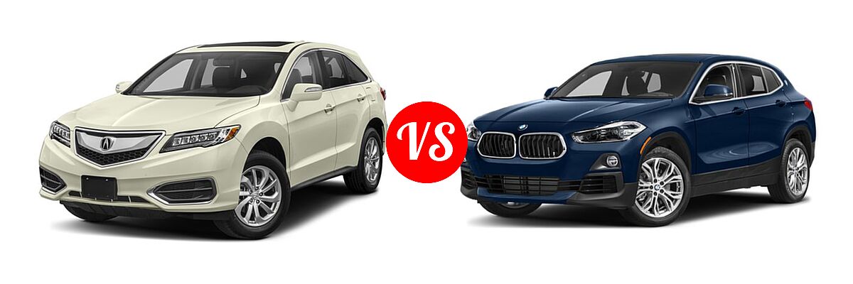 2018 Acura RDX SUV FWD vs. 2018 BMW X2 SUV sDrive28i / xDrive28i - Front Left Comparison