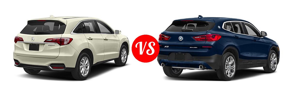 2018 Acura RDX SUV FWD vs. 2018 BMW X2 SUV sDrive28i / xDrive28i - Rear Right Comparison