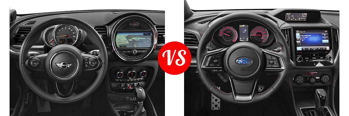 2018 MINI Clubman Hatchback Cooper vs. 2018 Subaru Impreza Hatchback Sport - Dashboard Comparison