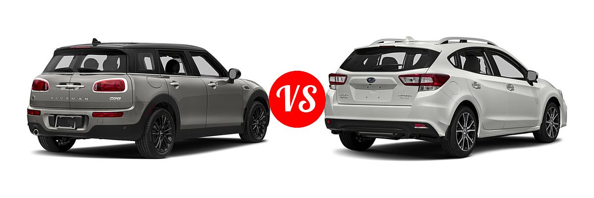 2018 MINI Clubman Hatchback Cooper vs. 2018 Subaru Impreza Hatchback Limited - Rear Right Comparison