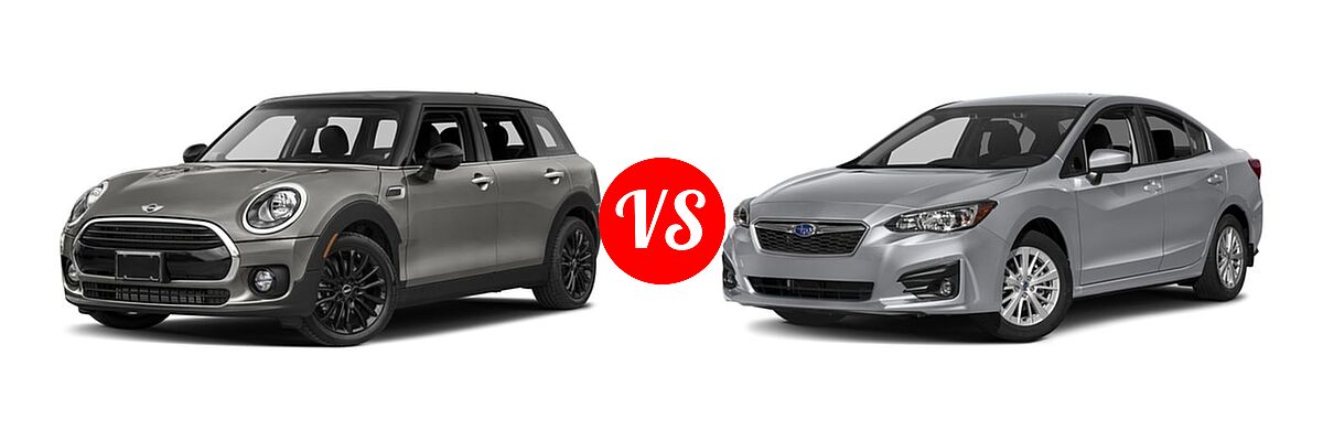 2018 MINI Clubman Hatchback Cooper vs. 2018 Subaru Impreza Hatchback Premium - Front Left Comparison