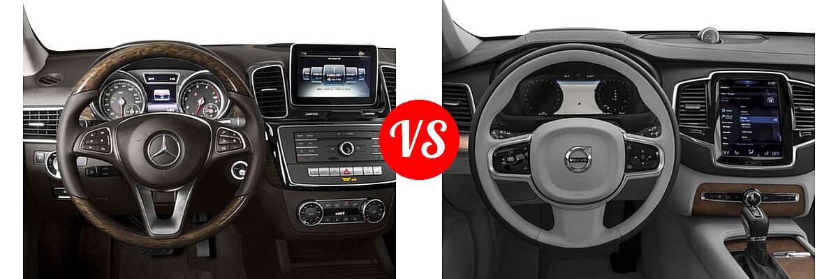 2018 Mercedes-Benz GLE-Class SUV GLE 350 vs. 2018 Volvo XC90 SUV Inscription - Dashboard Comparison