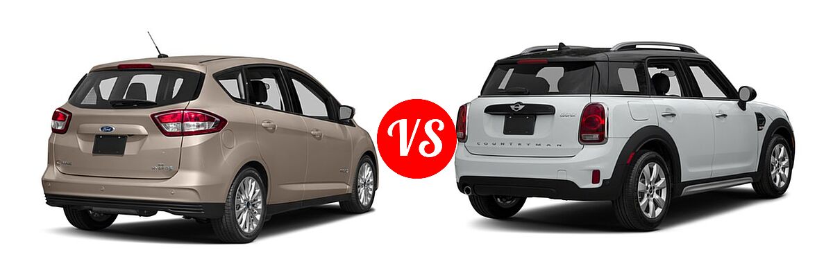 2018 Ford C-Max Hybrid Wagon SE / Titanium vs. 2018 MINI Countryman Wagon Cooper - Rear Right Comparison