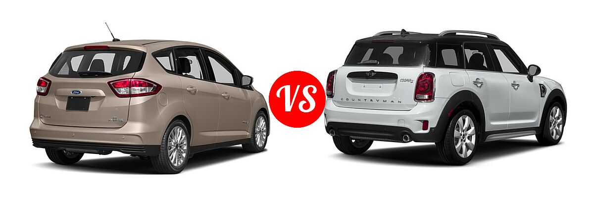 2018 Ford C-Max Hybrid Wagon SE / Titanium vs. 2018 MINI Countryman Wagon Cooper S - Rear Right Comparison