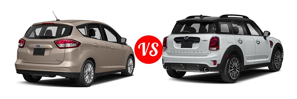 2018 Ford C-Max Hybrid Wagon SE / Titanium vs. 2018 MINI Countryman Wagon John Cooper Works - Rear Right Comparison