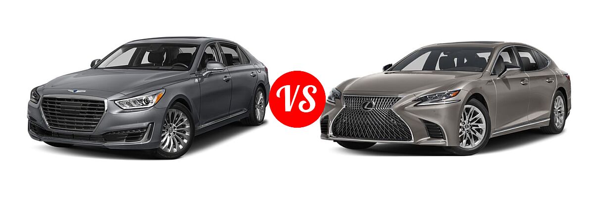 2018 Genesis G90 Sedan 3.3T Premium / 5.0L Ultimate vs. 2018 Lexus LS 500 Sedan LS 500 - Front Left Comparison
