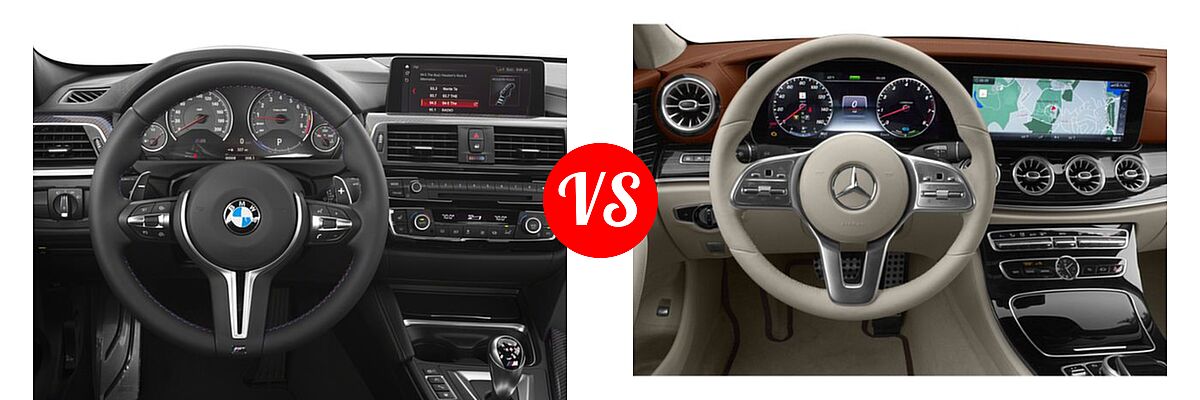 2018 BMW M3 Sedan Sedan vs. 2019 Mercedes-Benz CLS-Class Sedan CLS 450 - Dashboard Comparison