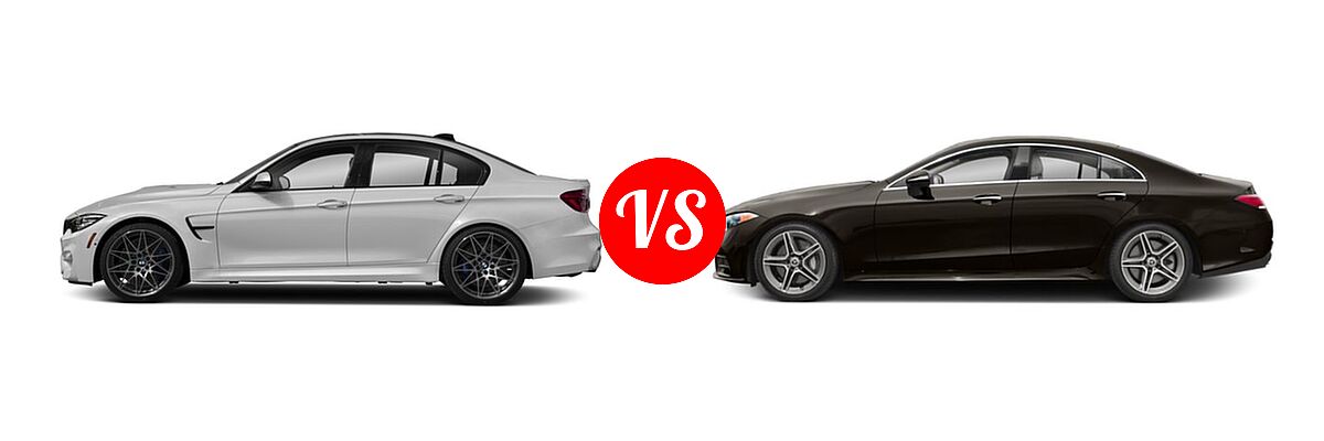 2018 BMW M3 Sedan Sedan vs. 2019 Mercedes-Benz CLS-Class Sedan CLS 450 - Side Comparison