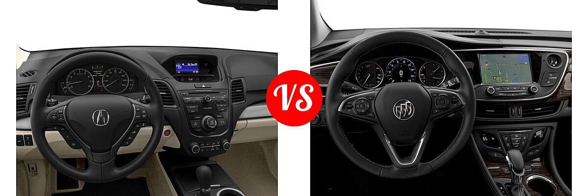 2018 Acura RDX SUV w/AcuraWatch Plus vs. 2018 Buick Envision SUV Essence / FWD 4dr / Preferred / Premium / Premium II - Dashboard Comparison