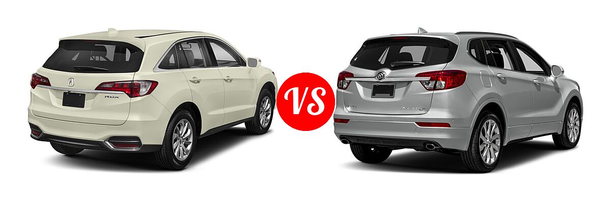 2018 Acura RDX SUV w/AcuraWatch Plus vs. 2018 Buick Envision SUV Essence / FWD 4dr / Preferred / Premium / Premium II - Rear Right Comparison