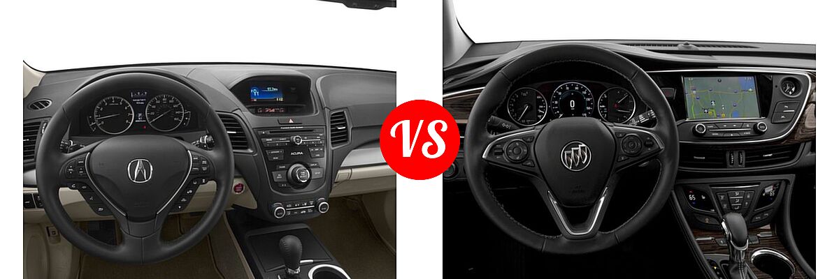 2018 Acura RDX SUV w/AcuraWatch Plus vs. 2018 Buick Envision SUV Essence / FWD 4dr / Preferred / Premium / Premium II - Dashboard Comparison