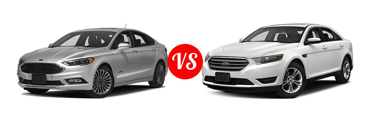 2017 Ford Fusion Hybrid Sedan Hybrid Platinum vs. 2017 Ford Taurus Sedan Limited / SE / SEL - Front Left Comparison