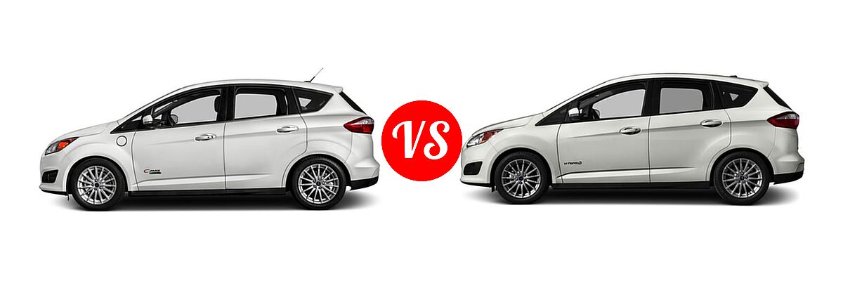 2016 Ford C-Max Energi Wagon SEL vs. 2016 Ford C-Max Hybrid Wagon SE / SEL - Side Comparison