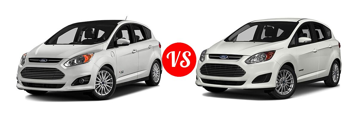 2016 Ford C-Max Energi Wagon SEL vs. 2016 Ford C-Max Hybrid Wagon SE / SEL - Front Left Comparison