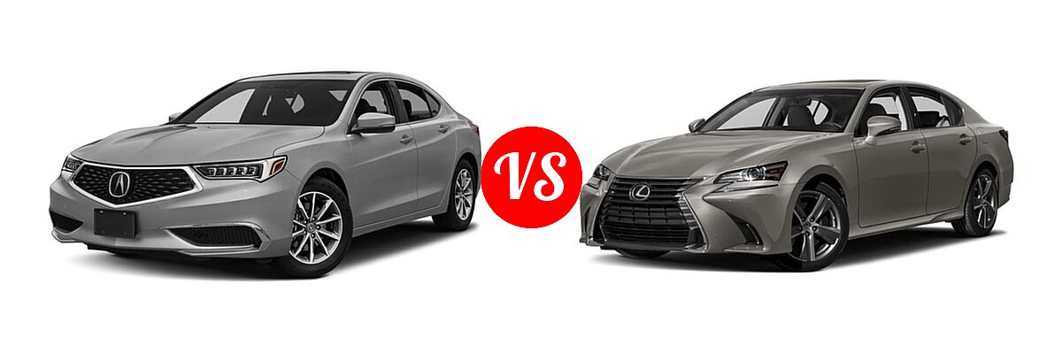 2018 Acura TLX Sedan FWD vs. 2018 Lexus GS 300 Sedan GS 300 - Front Left Comparison