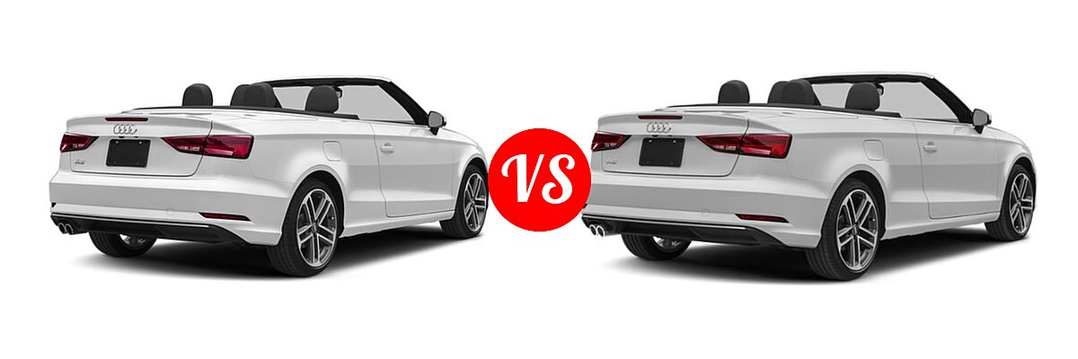 2018 Audi A3 Convertible Premium / Premium Plus / Prestige vs. 2019 Audi A3 Convertible Premium Plus / Prestige - Rear Right Comparison