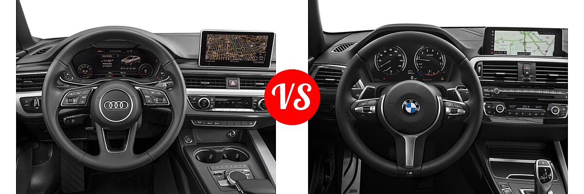 2018 Audi A5 Coupe Premium / Premium Plus / Prestige vs. 2018 BMW 2 Series M240i Coupe M240i - Dashboard Comparison