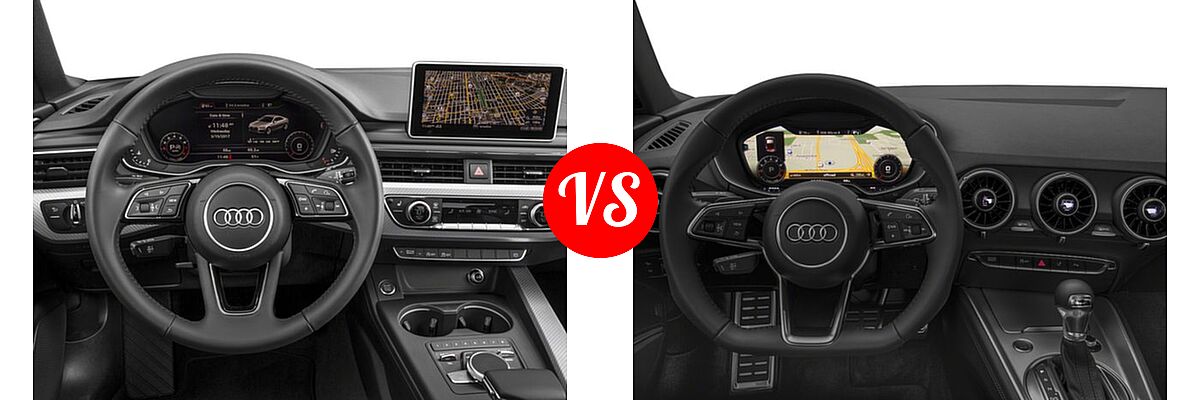 2018 Audi A5 Coupe Premium / Premium Plus / Prestige vs. 2018 Audi TT Coupe 2.0 TFSI - Dashboard Comparison
