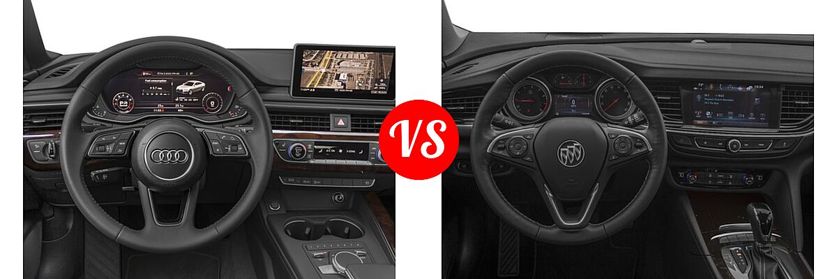 2018 Audi A5 Hatchback Premium / Premium Plus / Prestige vs. 2018 Buick Regal Sportback GS Hatchback 4dr Sdn FWD / Essence / Preferred / Preferred II - Dashboard Comparison