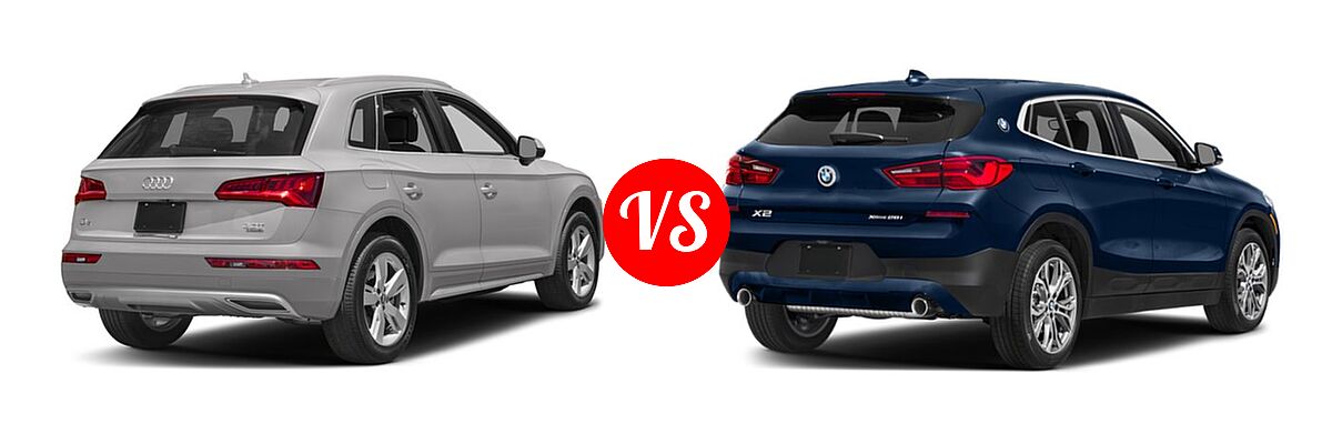2018 Audi Q5 SUV Premium / Premium Plus / Prestige vs. 2018 BMW X2 SUV sDrive28i / xDrive28i - Rear Right Comparison