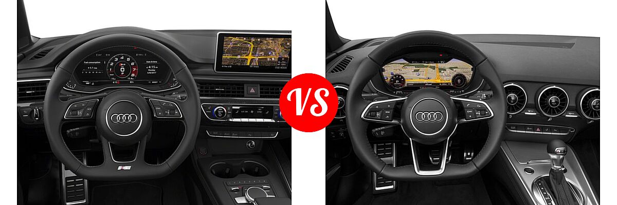 2018 Audi S5 Convertible Premium Plus / Prestige vs. 2018 Audi TT Convertible 2.0 TFSI - Dashboard Comparison