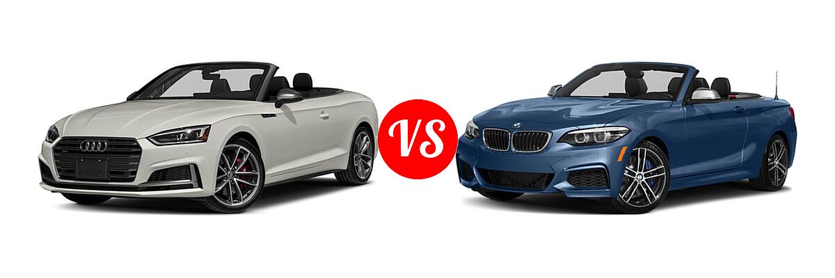 2018 Audi S5 Convertible Premium Plus / Prestige vs. 2018 BMW 2 Series M240i xDrive Convertible M240i xDrive - Front Left Comparison