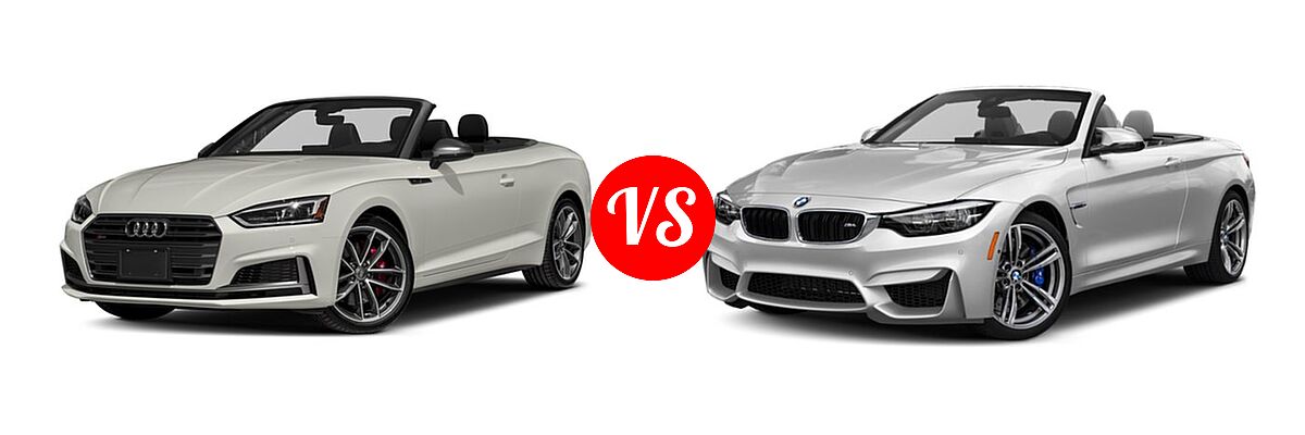 2018 Audi S5 Convertible Premium Plus / Prestige vs. 2019 BMW M4 Convertible Convertible - Front Left Comparison