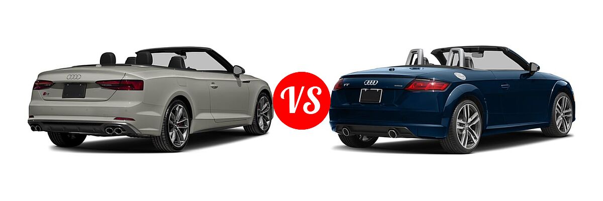 2018 Audi S5 Convertible Premium Plus / Prestige vs. 2018 Audi TT Convertible 2.0 TFSI - Rear Right Comparison
