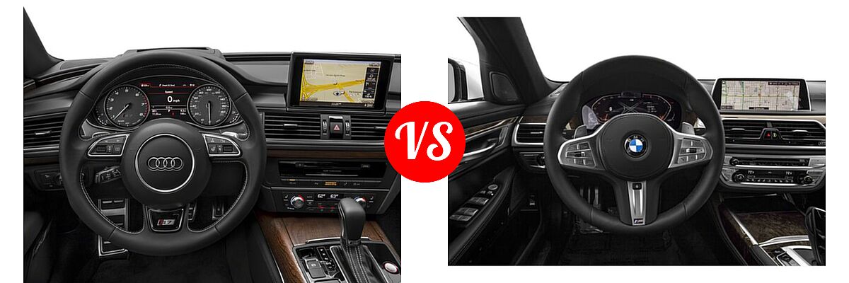 2018 Audi S7 Sedan Premium Plus / Prestige vs. 2021 BMW 7 Series Sedan 750i xDrive - Dashboard Comparison