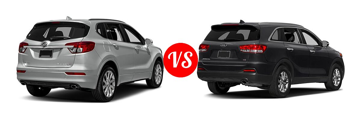 2018 Buick Envision SUV Essence / FWD 4dr / Preferred / Premium / Premium II vs. 2018 Kia Sorento SUV L / LX - Rear Right Comparison