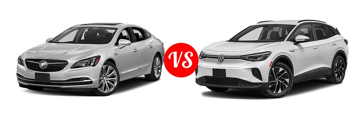 2018 Buick LaCrosse Sedan Hybrid Essence / Preferred / Premium vs. 2022 Volkswagen ID.4 SUV Electric Pro / Pro S - Front Left Comparison