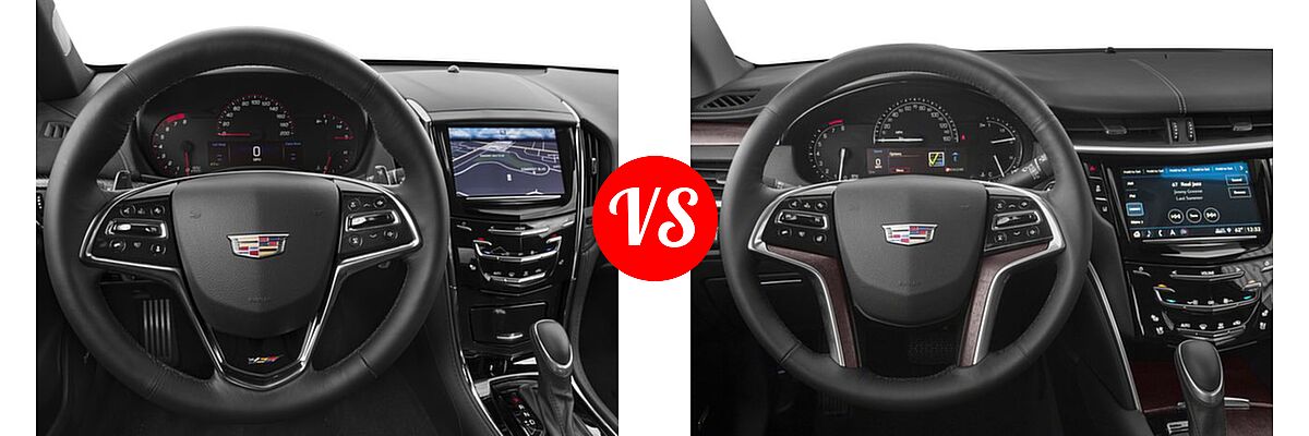 2018 Cadillac ATS-V Sedan 4dr Sdn vs. 2018 Cadillac XTS Sedan 4dr Sdn FWD / Luxury / Platinum / Platinum V-Sport / Premium Luxury - Dashboard Comparison
