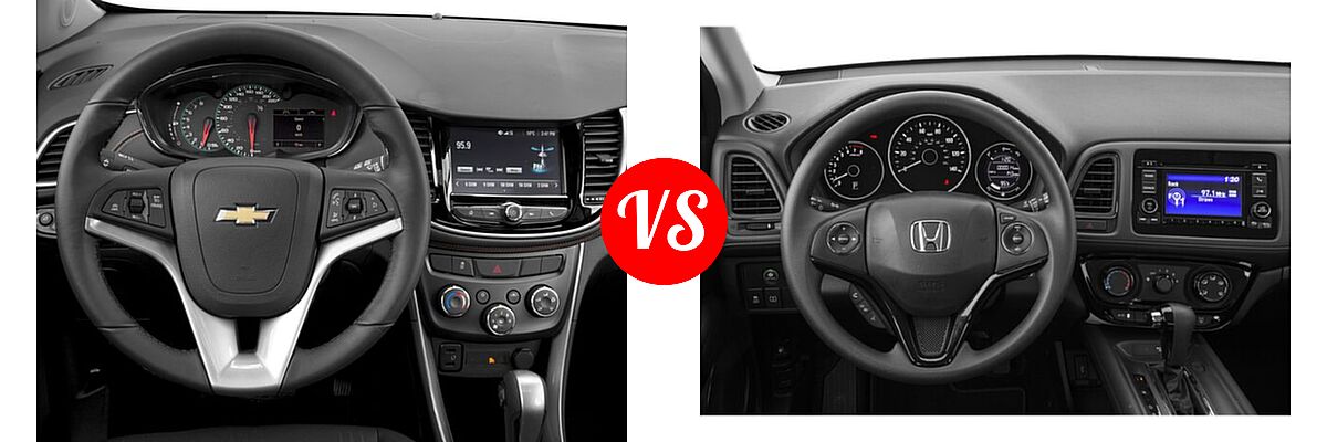 2018 Chevrolet Trax SUV LT vs. 2018 Honda HR-V SUV LX - Dashboard Comparison