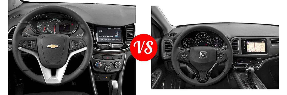 2018 Chevrolet Trax SUV LT vs. 2018 Honda HR-V SUV EX-L Navi - Dashboard Comparison