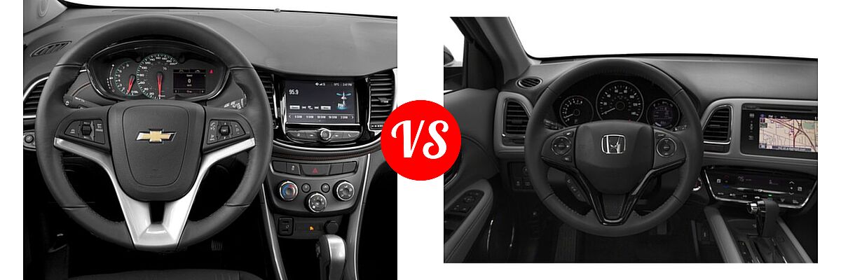 2018 Chevrolet Trax SUV LT vs. 2018 Honda HR-V SUV EX-L Navi - Dashboard Comparison