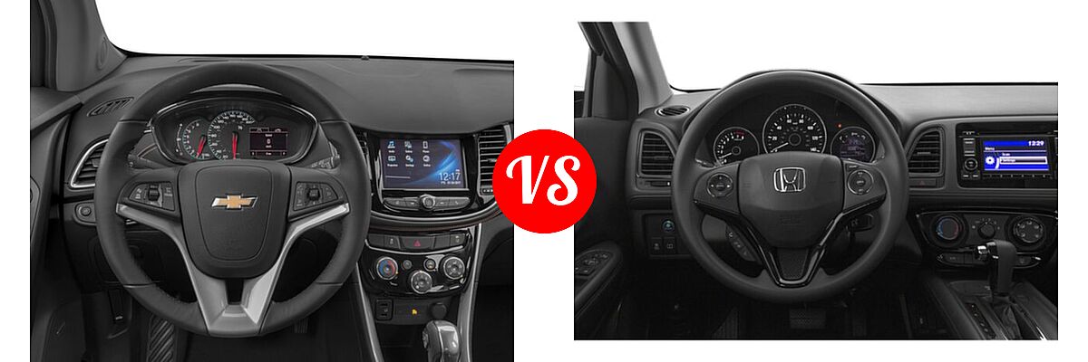 2018 Chevrolet Trax SUV Premier vs. 2018 Honda HR-V SUV LX - Dashboard Comparison