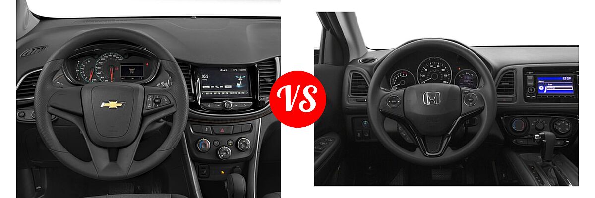 2018 Chevrolet Trax SUV LS vs. 2018 Honda HR-V SUV LX - Dashboard Comparison