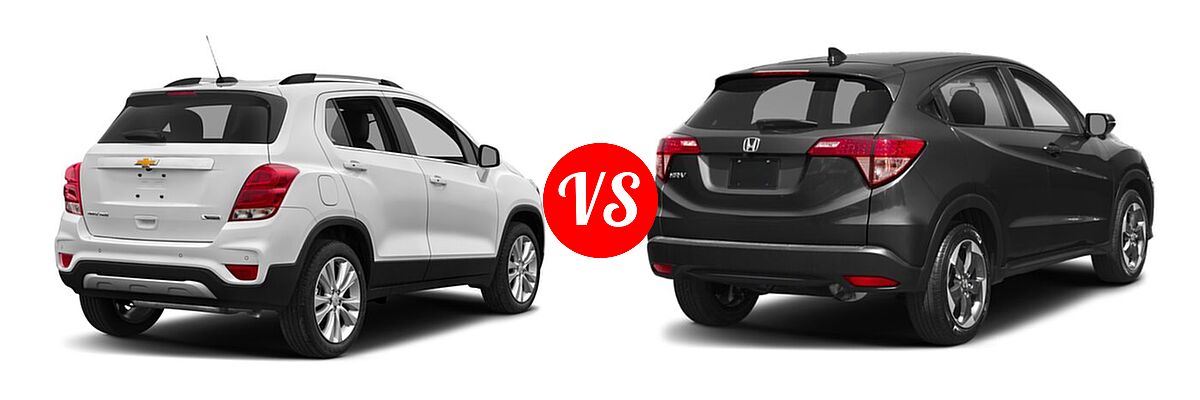 2018 Chevrolet Trax SUV Premier vs. 2018 Honda HR-V SUV EX - Rear Right Comparison