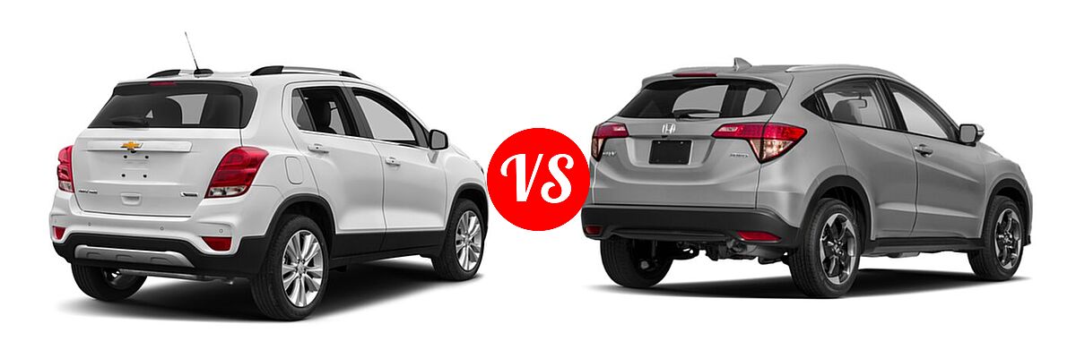 2018 Chevrolet Trax SUV Premier vs. 2018 Honda HR-V SUV EX-L Navi - Rear Right Comparison