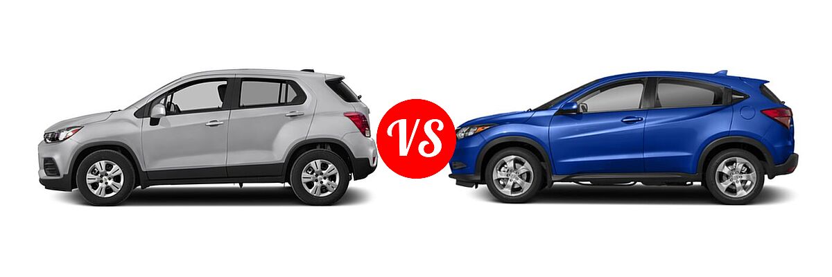2018 Chevrolet Trax SUV LS vs. 2018 Honda HR-V SUV LX - Side Comparison