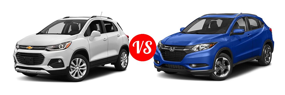2018 Chevrolet Trax SUV Premier vs. 2018 Honda HR-V SUV EX-L Navi - Front Left Comparison