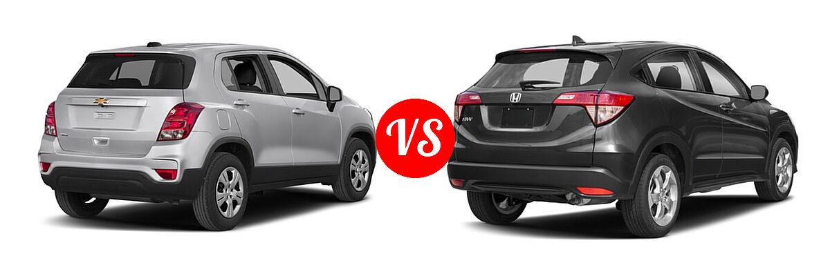 2018 Chevrolet Trax SUV LS vs. 2018 Honda HR-V SUV LX - Rear Right Comparison