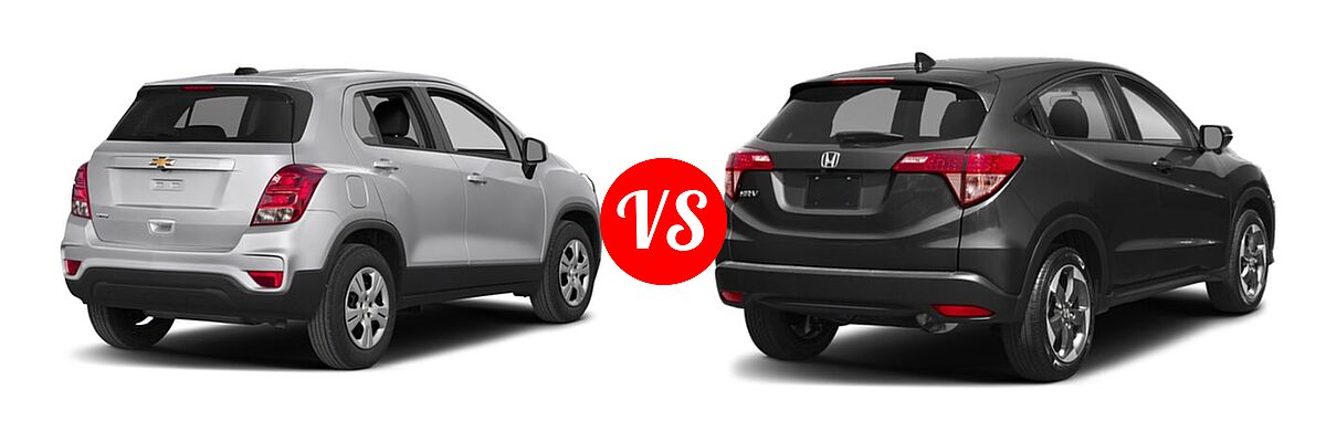 2018 Chevrolet Trax SUV LS vs. 2018 Honda HR-V SUV EX - Rear Right Comparison