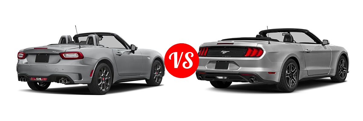 18 Fiat 124 Spider Abarth Vs 18 Ford Mustang Convertible Vehie Com