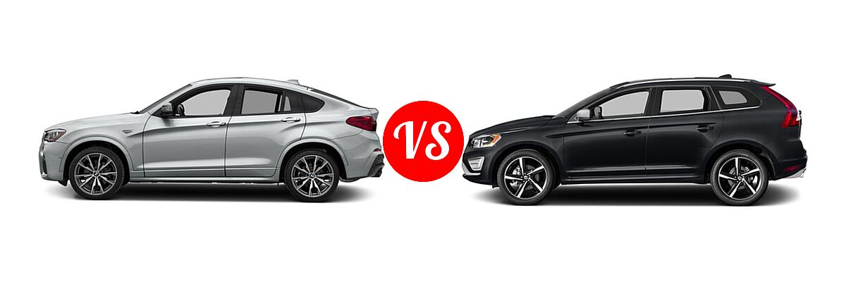 2017 BMW X4 SUV xDrive28i vs. 2017 Volvo XC60 SUV R-Design - Side Comparison