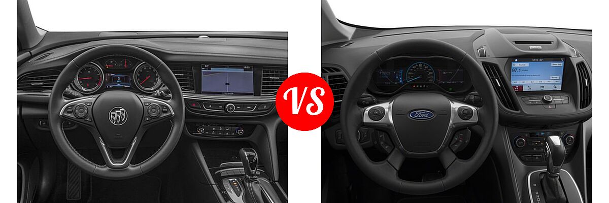 2018 Buick Regal TourX Wagon 5dr Wgn AWD / Essence / Preferred vs. 2018 Ford C-Max Hybrid Wagon SE / Titanium - Dashboard Comparison