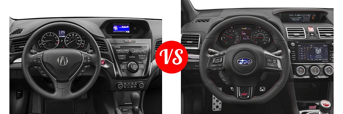 2018 Acura ILX Sedan Special Edition vs. 2018 Subaru WRX STI Sedan STI - Dashboard Comparison