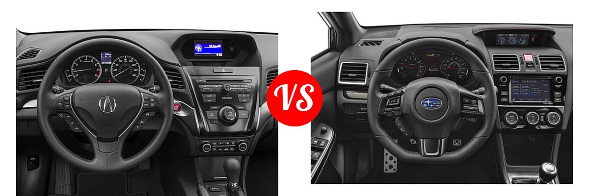 2018 Acura ILX Sedan Special Edition vs. 2018 Subaru WRX Sedan Limited / Premium - Dashboard Comparison