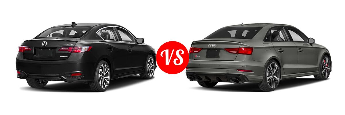 2018 Acura ILX Sedan Special Edition vs. 2018 Audi RS 3 Sedan 2.5 TFSI S Tronic - Rear Right Comparison