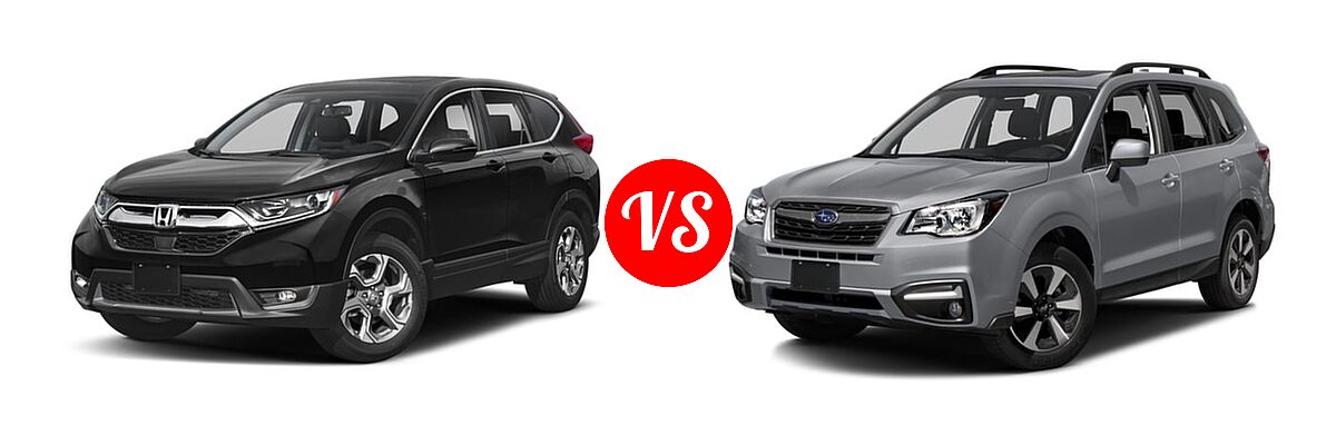 2018 Honda CR-V SUV EX-L vs. 2018 Subaru Forester SUV Limited - Front Left Comparison